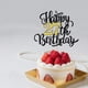 thumbnail image 4 of Cake Topper Leetaivie 27.º Cumpleaños Negro y Dorado con Brillo, 4 of 5