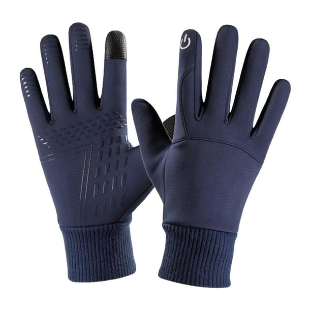 Guantes de esquí de invierno, guantes de esquí, impermeables con pantalla táctil, cálidas, guantes de nieve para patinar, nieve, L Negro