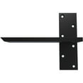 thumbnail image 4 of Ekena Millwork 2 1/2"W x 10"D Floating Steel Heavy Duty Wall Mount, Powder Coated Black, 4 of 10