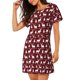 thumbnail image 2 of Fotbe Christmas And New Year Bata de Dormir para Mujer con Estampado, Camisón de Algodón de Manga Corta, Ropa de Dormir Casual, 2 of 6