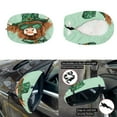 thumbnail image 5 of Yuyamidu St. Patrick's Day Car Hood Cover Highland Cow Auto Side View Mirror Covers Green Hat Automotive Front Hood Cover for Car Sedan Universal Side Mirror Decor Accessories Set of 3, 5 of 7