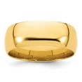 thumbnail image 5 of 14K Yellow Gold 8mm Light Weight Comfort Fit Band Ring Size 5.5, 5 of 7
