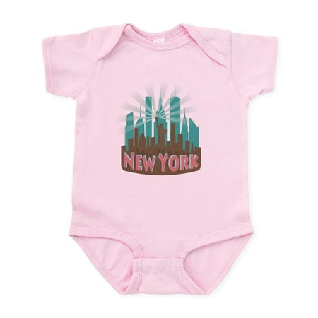 

CafePress - NYC Newwave7 Chocolate Body Suit - Baby Light Bodysuit Size Newborn - 24 Months