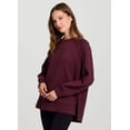 thumbnail image 6 of RBX Active Women's Midweight Crewneck Luxe Athleisure Sweatshirt with Relaxed Fit, 6 of 11