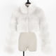 thumbnail image 4 of Pntutb Mujeres Damas Cálido Faux Furry Coat Chaqueta Invierno Sólido Cuello en V Prendas de abrigo Flash Picks Pntutb Pntutb-6927, 4 of 5
