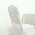 thumbnail image 6 of BalsaCircle 5 White 10" Big Payette Sequined Chair Sashes Events Catering, 6 of 8