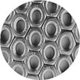 thumbnail image 1 of Ahgly Tapis Rond Lavable en Machine Intérieur Transitionnel Gris Nuage Gris, 3 Pieds Rond, 1 of 7