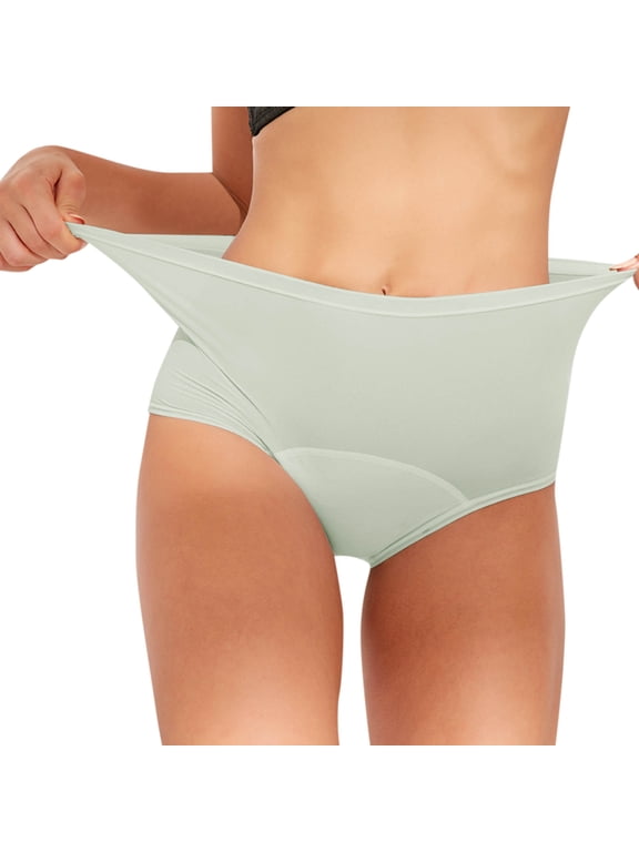 WEANT Cute Bathing Suits Teen Bikini Leakproof Panties Teen Period Swim Bottoms Mint Green 3XL