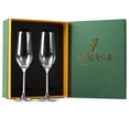 thumbnail image 2 of Matashi Crystal Champagne Flutes Glasses Set, 8 oz Lead-Free Crystal Sparkling Wine Wedding Glasses, Elegant Fluted Crystal Filled Glassware, 2 of 6