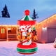 thumbnail image 3 of Carrusel inflable de navidad, decoraciones navideñas, 2024, adornos de navidad, productos novedosos 2023, 3 of 4