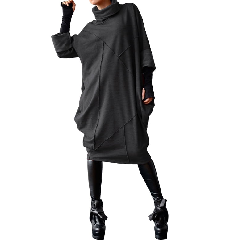 turtleneck sweatshirt dress