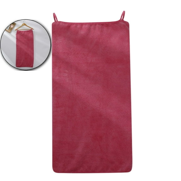 Coral Fleece Wearable Bath Towel, Quick-Dry Spa Bath Wrap, Plus Size Beach Cover-Up Robe for Poolside Use