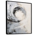thumbnail image 2 of Designart "Majestic Motion In White And Grey" Abstract Spirals Floater Framed Wall Art Prints, 2 of 5
