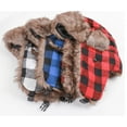 thumbnail image 4 of Winter Trapper Hat - Russian Ushanka Trooper Aviator Hats for Men & Women - Snow Eskimo Hat with Ear Flaps for Cold Weather (Lumberjack),Black white, 4 of 4