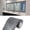 Dark Gray, variant on 10M Wood Grain Removable PVC Waterproof Border Wall Decor Self Adhesive Kitchen Bathroom Tiles Sticker Wallpaper Mirror Frame Sticker (Beige)