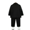 thumbnail image 4 of 2 Piece Boys Suits Set Kids Blazer Jacket and Trousers Wedding Outfit Formal Wear Black 4-5 Years, 4 of 4