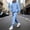 Sky Blue, variant on mihongmao Outfits for Men Casual Pullover Hooded Sports Print Long Sleeve Trousers Two-Piece Elastic Waist Tracksuit Green L