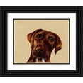 thumbnail image 1 of Ducklow, Patsy 32x26 Black Ornate Wood Framed with Double Matting Museum Art Print Titled - Moose, 1 of 4