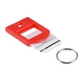 thumbnail image 4 of Uxcell 40x27mm Plastic Key Tags with Split Keyring Red 10 Count, 4 of 4