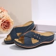 thumbnail image 5 of Willtoo Orthopedic Casual Sandals for Women Non Slip Slip on Arch Support Flat Wedge Sandals Wide Width Sneakers 2026 Soft Foam Shoes, 5 of 7
