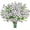 White, variant on Outdoor Artificial Daffodils Plants - Fade Proof Faux Violet Plants for All Weather, Porch, Patio, Garden Decor - Hanging Planter Flowers