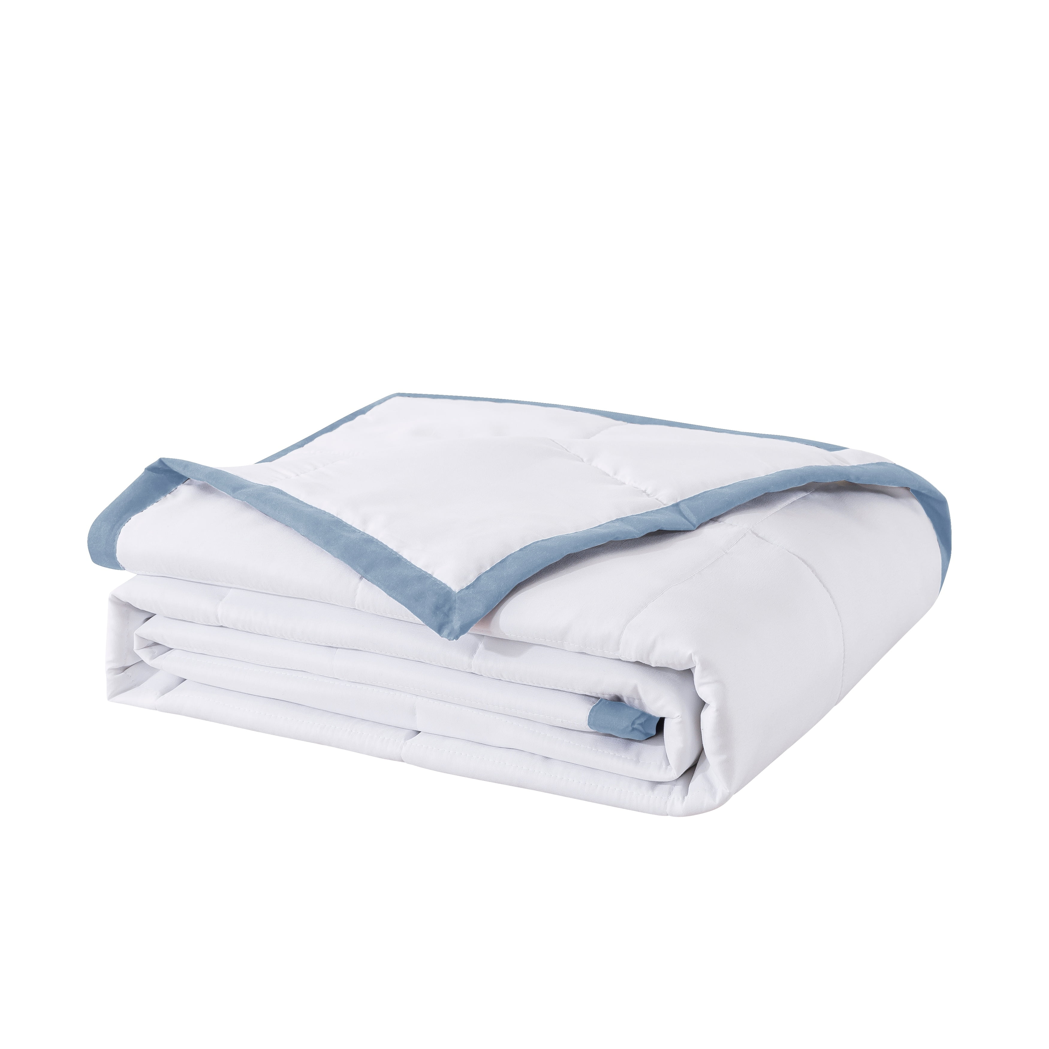 Framed Down Alternative Blanket - King - Blue Fog