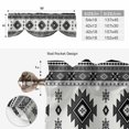 thumbnail image 6 of Gray Boho Tie Up Valance Curtains for Windows, Kitchen Curtains Window Treatments, Southwest Aztec Country Geometric Aesthetic Short Window Shades Valances for Bedroom Bathroom Cafe 54"x18", 6 of 8