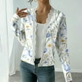 thumbnail image 2 of Women's Casual Lightweight Blazer Open Front Lapel Long Sleeve Jacket Suits Work Office Jackets Blazer For Daily/Work, 2 of 8