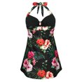 thumbnail image 4 of HDE Women Swim Dress Tummy Control One-Pieces Swimwear Hawaiian Floral 22, 4 of 6