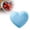Sky Blue, variant on Heart Shape Ceramic Seasoning Dish, Sushi Dipping Bowl Appetizer Plate Serving Dish Snack Dish Mini Side Seasoning Dish