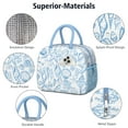 thumbnail image 4 of Lunch Bag Lunch Box for Women Reusable Insulated Lunch Bags,Water-Resistant Sea Shell Starfish Pattern Cooler Lunch Tote Bag, Large Capacity for Work Travel Picnic, 4 of 6
