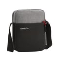 thumbnail image 2 of Bolso de mensajero Bolso de hombro impermeable de nailon Bolso bandolera al aire libre con cremallera ajustable, Negro Eigraketly AP000919-02, 2 of 7