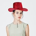 thumbnail image 7 of Slccxzc Sparkly Sequin Cowboy Hat Glitter Western Party Hat, 7 of 7
