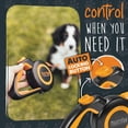 thumbnail image 3 of Mighty Paw Retractable Dog Leash 2.0 16' Nylon, Stainless Steel All Lifestages Reflective Dog Retractable Leash, Orange (0 - 50 lbs), 3 of 10