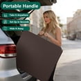 thumbnail image 6 of Folding Table 6FT Heavy Duty Plastic Table with Handle, Foldable&Portable, Fold-in-Half Utility Tables for Outdoor, Dining, Wedding, Events, Indoor, Picnic, Camping, Party,Brown, 6 of 17