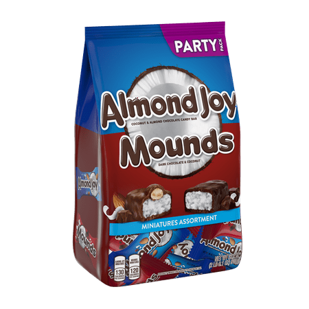 Almond Joy Candy - Almond Joy Mounds, Miniatures Party Bag, 32.1 oz.