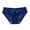 Dark Blue, variant on Aayomet Briefs For Women Women Low Waist Traceless Mesh Embroidered Big Butterfly Open End Thong,Pink One Size