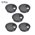thumbnail image 4 of Uxcell Cable Hole Cover, 2" Desk Grommet for Wire Organizer Plastic Black 5 Pcs, 4 of 4