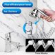 thumbnail image 2 of Juego de cabezal de ducha para lavabo de baño, ducha de mano, manguera telescópica, perfecto para lavar el cabello o limpiar el fregadero (grifo no incluido) (plata) Sailing  Electrónica, 2 of 5