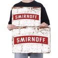 thumbnail image 2 of Letrero Chapa Metal Smirnoff Barra Pintura Hierro Rectangular Artística 40x30cm, 2 of 9