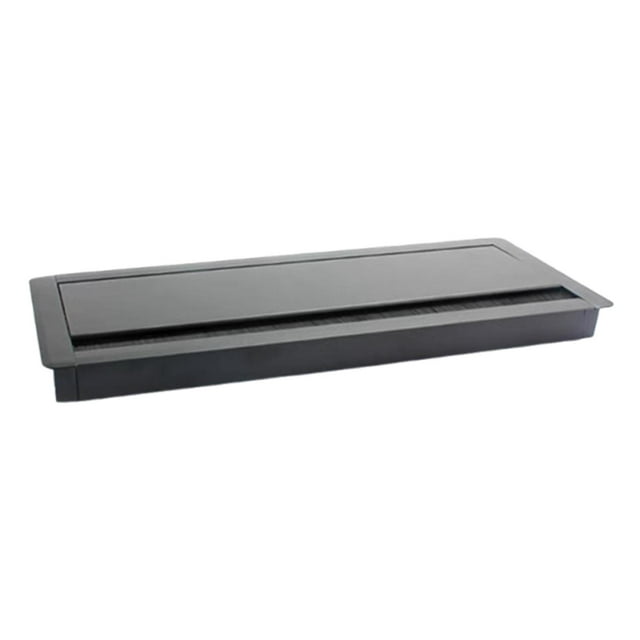 Caja de gestión de cables de escritorio, soporte para regleta de enchufes, ahorra espacio, cargador, almacenamiento, cables de TV, organizador de de Negro
