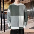 thumbnail image 5 of Suéteres de punto para hombre, ropa popular coreana, suéteres de punto para hombre, suéter holgado de otoño e invierno, jersey tejido Y2k de alta calidad y barato, 5 of 5