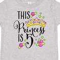 thumbnail image 4 of Inktastic This Princess is Five 5th Birthday Girls Toddler T-Shirt, 4 of 5