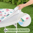 thumbnail image 5 of Fairy Tale Princess Unicorn Pattern Round Fitted Tablecloth with Elastic Edge,Dining Table Cover Waterproof,Outdoor Round Tablecloth for Camping,Dining,Indoor and Outdoor, 5 of 7