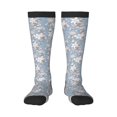 thumbnail image 2 of Picia Women Crew Soft Moisture-wicking Socks Lily Flower Pattern Design Cotton Socks, One Size fit All, 2 of 9