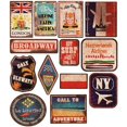 thumbnail image 1 of Pegatinas de sello Vintage de vinilo, pegatinas de viaje Retro, calcomanías impermeables, pegatinas para equipaje, monopatín, pegatinas para maletas portátiles, 36 Uds. LingWen 8390611011451, 1 of 1
