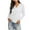 White, variant on Gmluru Cardigan Sweaters For Women Plus Size Long Sleeve V-Neck Short Solid Color Knitted Button Hoodless Casual Outwear Army Green Oversized Open Front Knitted Sweater XL