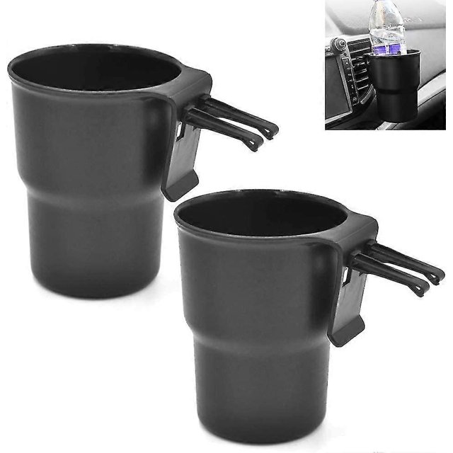 Car Universal Drink Holder Bottle Holder Cup Holder Car Accessories Drinks Can Holder Set (black) (2pcs)
