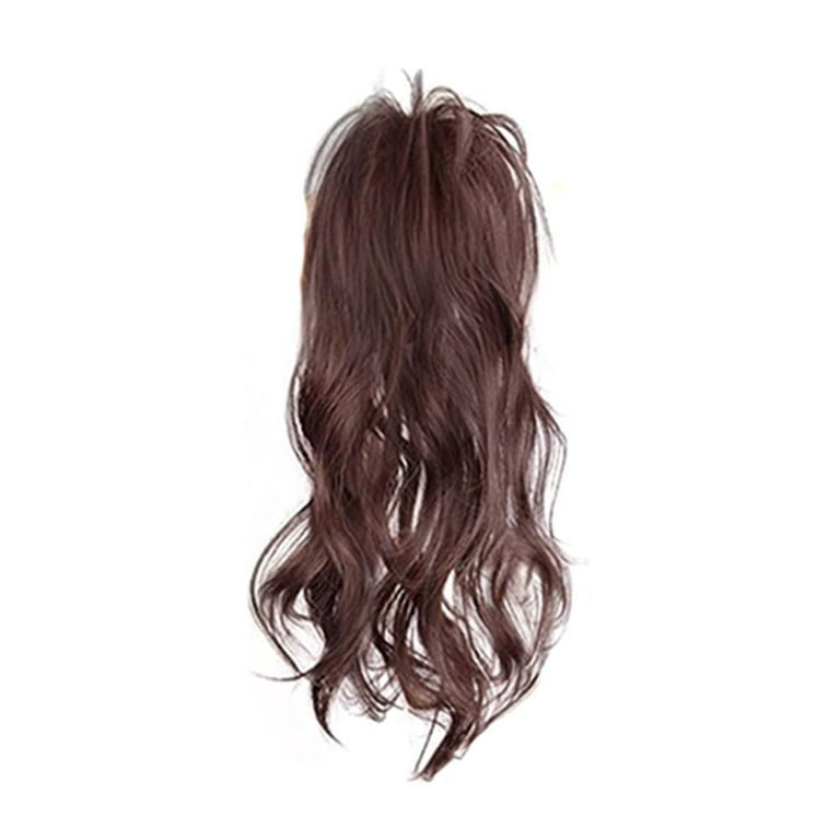 Brown ponytail wig hot sale