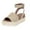Khaki, variant on Clearance VerPetridure Women's Sandals Summer Casual Fish Mouth Braided Platform Sandals Peep Toe Platforms Wedges Sandals
